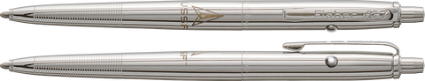 AAG7SH - Chrome Astronaut Space Pen w/ Gold Shuttle Emblem - Laser engrave or imprint up to four colors a logo, tagline, etc.