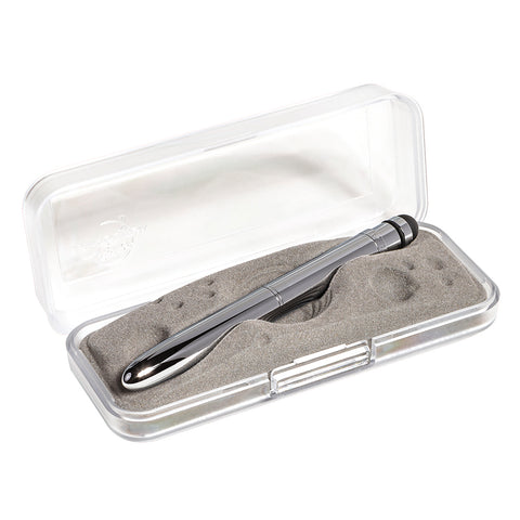 ABGC/S - Chrome Bullet Grip Space Pen w/ Stylus - Laser engrave or imprint up to four colors a logo, tagline, etc.