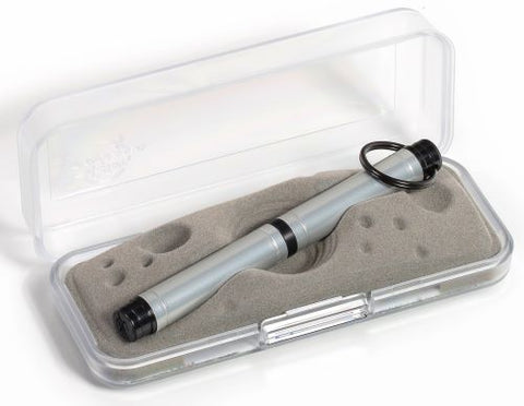 ABP - Clear Anodized Aluminum Backpacker Space Pen with Key Chain - Laser engrave or imprint up to four colors a logo, tagline, etc.