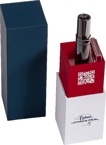 AINFBTN - Chrome and Black Titanium Nitride infinium Space Pen - Laser engrave or imprint up to four colors a logo, tagline, etc.