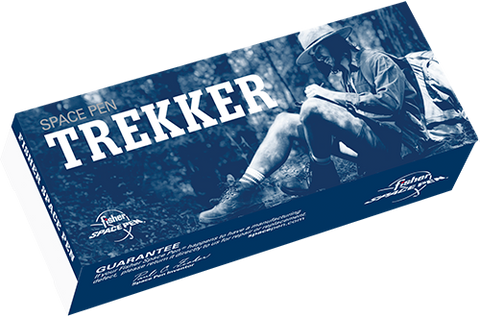 A725B - Matte Black trekker Space Pen w/ Keyring, Carabiner and Lanyard - Laser engrave or imprint up to four colors a logo, tagline, etc.