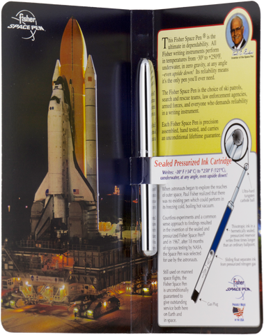 A775 Economy Cap-O-Matic Space Pen w/ Chrome Accents - Laser engrave or imprint up to four colors a logo, tagline, etc.