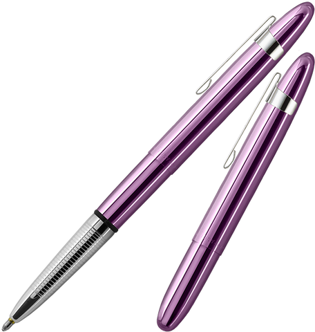 A400PPCL - Purple Haze Bullet Space Pen w/ Chrome Clip - Laser engrave or imprint up to four colors a logo, tagline, etc.