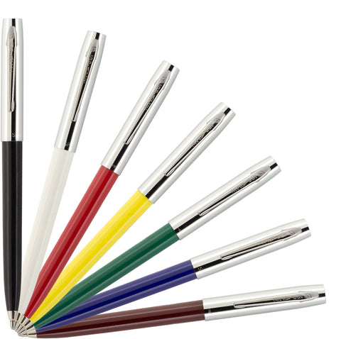 A775 Economy Cap-O-Matic Space Pen w/ Chrome Accents - Laser engrave or imprint up to four colors a logo, tagline, etc.