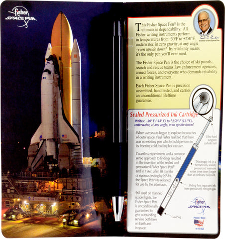 A775/G Economy Cap-O-Matic Space Pen w/ Gold Accents - Laser engrave or imprint up to four colors a logo, tagline, etc.