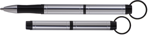 ABP - Clear Anodized Aluminum Backpacker Space Pen with Key Chain - Laser engrave or imprint up to four colors a logo, tagline, etc.
