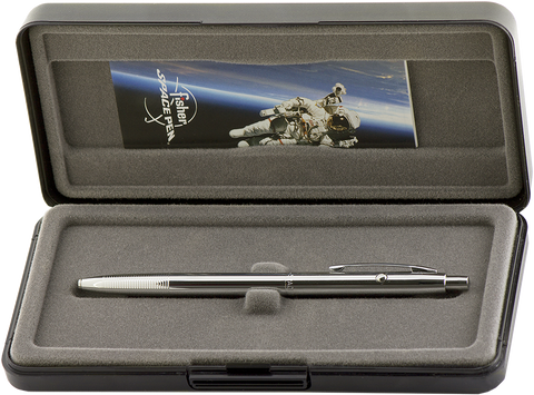 ACH4 - Chrome Shuttle Space Pen - Laser engrave or imprint up to four colors a logo, tagline, etc.