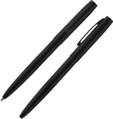 AM4B - Matte Black M4 Space Pen - Laser engrave or imprint up to four colors a logo, tagline, etc.
