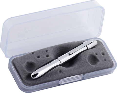 A400WCCL - Chrome Walker Classic Bullet Space Pen w/ Chrome Clip - Laser engrave or imprint up to four colors a logo, tagline, etc.