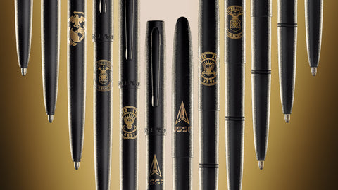 AM4B - Matte Black M4 Space Pen - Laser engrave or imprint up to four colors a logo, tagline, etc.