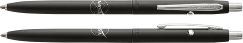 Matte Black Shuttle Space Pen with Chrome Accents