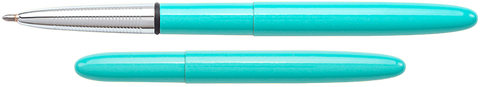 A400TBL - Tahitian Blue Bullet Space Pen - Laser engrave or imprint up to four colors a logo, tagline, etc.