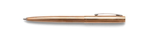 AM4RAW - Raw Brass 'M4' Cap-O-Matic Space Pen w/ Chroem Accents