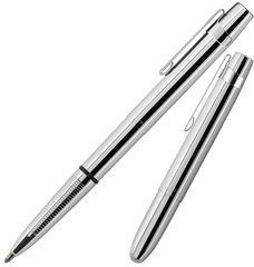 A400WCCL - Chrome Walker Classic Bullet Space Pen w/ Chrome Clip - Laser engrave or imprint up to four colors a logo, tagline, etc.